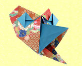 Origami Squawking bird by Paul Jackson on giladorigami.com