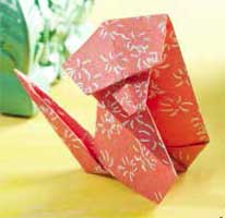Origami Monkey - foolish by Kunihiko Kasahara on giladorigami.com