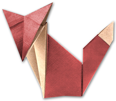 Origami Fox by Mark Leonard on giladorigami.com