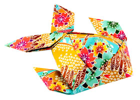 Origami 3D fish by Stephen A. Palmer on giladorigami.com