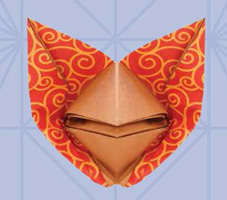 Origami Fox mask puppet by Traditional on giladorigami.com