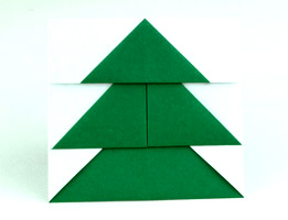 Origami Tree motif by Martin Wall on giladorigami.com