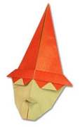 Origami Witch head by Nick Robinson on giladorigami.com