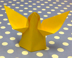Origami Angel of communication by Nick Robinson on giladorigami.com
