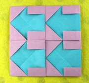 Origami Arrowhead tessellation by Nick Robinson on giladorigami.com