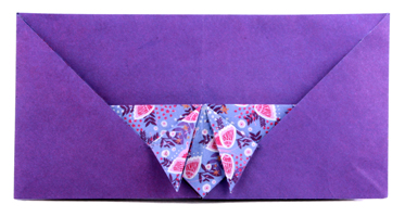 Origami Butterfly envelope by Evi Binzinger on giladorigami.com
