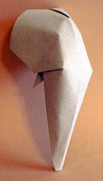 Origami Elephant head by Nick Robinson on giladorigami.com