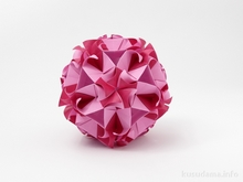 Origami Junia kusudama by Natalia Romanenko on giladorigami.com