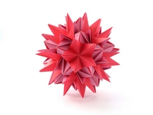 Origami Evangeline kusudama by Xander Perrott on giladorigami.com
