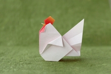 Origami Rooster by Eiji Tsuchito on giladorigami.com