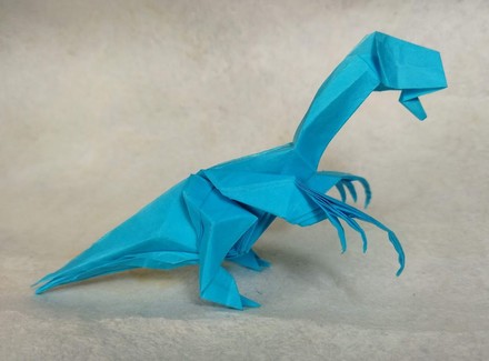 Origami Therizinosaurus by Miguel F. Romero on giladorigami.com