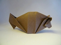 Origami Catfish by Jim Adams on giladorigami.com