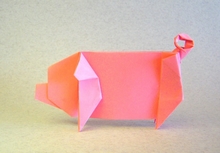 Origami Pig by Jim Adams on giladorigami.com