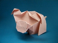 Origami Pig by Sergei Afonkin on giladorigami.com