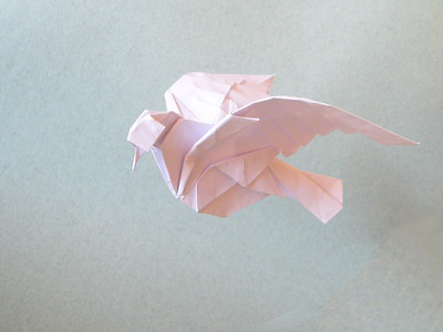 Origami Dove of peace by Gabriel Alvarez Casanovas on giladorigami.com