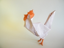 Origami Rooster by Marc Vigo Anglada on giladorigami.com