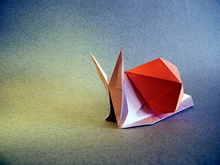 Origami Snail by Ryo Aoki on giladorigami.com