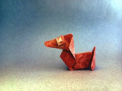 Origami Dachshund by Ashimura Shun