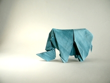 Origami Rhinoceros by Daniel Bermejo Sanchez on giladorigami.com