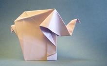 Origami Elephant by Evi Binzinger on giladorigami.com