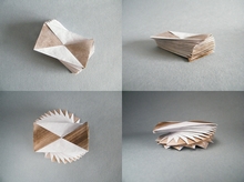 Origami Prism rectangular curlicue 60 by Assia Brill on giladorigami.com
