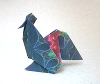 Origami Rooster by Francisco Javier Caboblanco on giladorigami.com
