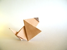 Origami Puppy - happy by Manuel Carrasco on giladorigami.com