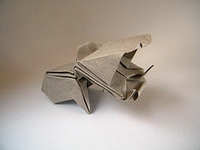 Origami Hippopotamus baby by Juan Francisco Carrillo (Juanfran) on giladorigami.com