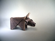 Origami Bull by Fernando Castellanos on giladorigami.com