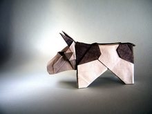 Origami Cow by Fernando Castellanos on giladorigami.com