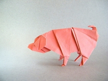 Origami Pig by Adolfo Cerceda on giladorigami.com