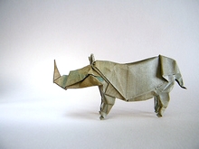 Origami Rhinoceros by Adolfo Cerceda on giladorigami.com