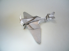Origami Supermarine Spitfire by Jose Maria Chaquet on giladorigami.com