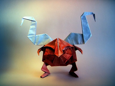 Origami Little demon by Joao Charrua on giladorigami.com