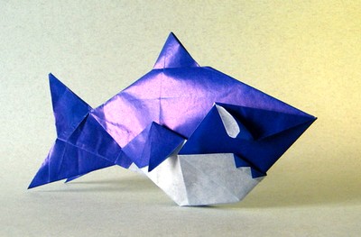 Origami Shark by Fernando Chura Huanca on giladorigami.com