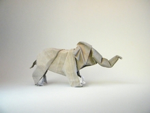 Origami Asian elephant by Anice Claudeon on giladorigami.com