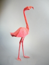 Origami Flamingo by Victor Coeurjoly on giladorigami.com