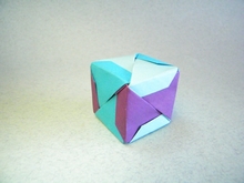 Origami Mosaic cube - Nasrid plane by Jaume Coll on giladorigami.com