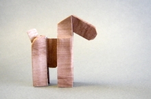Origami Bill terrier by Ted Darwin on giladorigami.com