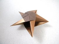 Origami 3D star with 5 points by David Derudas on giladorigami.com