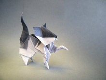 Origami American shorthair cat by Roman Diaz on giladorigami.com