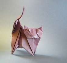 Origami Persian cat by Roman Diaz on giladorigami.com