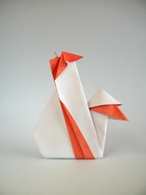 Origami Rooster by Giang Dinh on giladorigami.com