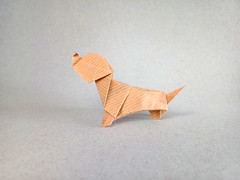 Origami Dog by Luis Fernandez Perez on giladorigami.com