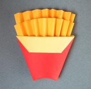 Origami French fries by Charles Esseltine on giladorigami.com