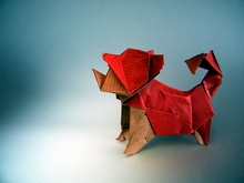 Origami Shiba inu by Oriol Esteve on giladorigami.com