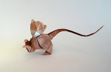 Origami Monkey - long tailed by Oriol Esteve on giladorigami.com