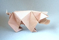 Origami Pig by Peterpaul Forcher on giladorigami.com