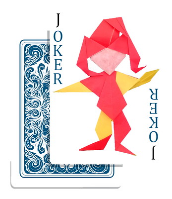 Origami Joker by Pierre-Yves Gallard on giladorigami.com