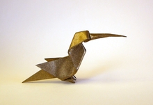 Origami Hummingbird by Roger Garcia on giladorigami.com